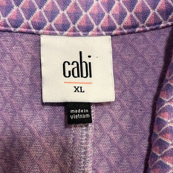 CAbi Purple Diamond-Pattern Blazer - Picture 2 of 7